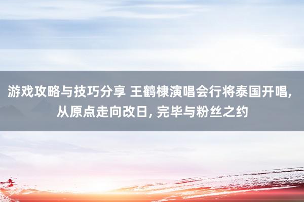 游戏攻略与技巧分享 王鹤棣演唱会行将泰国开唱, 从原点走向改日, 完毕与粉丝之约