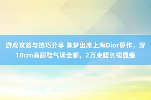 游戏攻略与技巧分享 陈梦出席上海Dior算作，穿10cm高跟鞋气场全都，2万束腰长裙显瘦