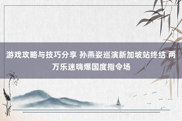 游戏攻略与技巧分享 孙燕姿巡演新加坡站终结 两万乐迷嗨爆国度指令场