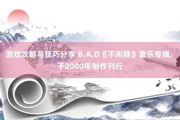 游戏攻略与技巧分享 B.A.D《不闲静》音乐专辑, 于2000年制作刊行