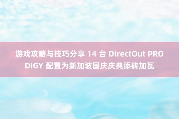 游戏攻略与技巧分享 14 台 DirectOut PRODIGY 配置为新加坡国庆庆典添砖加瓦