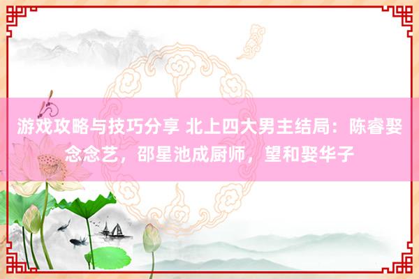 游戏攻略与技巧分享 北上四大男主结局：陈睿娶念念艺，邵星池成厨师，望和娶华子