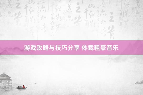 游戏攻略与技巧分享 体裁粗豪音乐